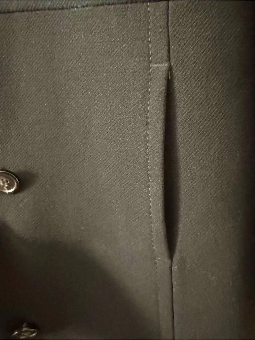 J CREW Black Wool Blend Single-Breasted Coat
